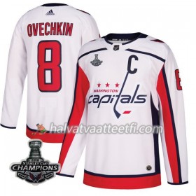 Miesten NHL Washington Capitals Pelipaita Alex Ovechkin 8 2018 Stanley Cup Champions Adidas Valkoinen Authentic
